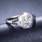 Bague Fleur Rose de Luxe - Vignette | Dame Fleur