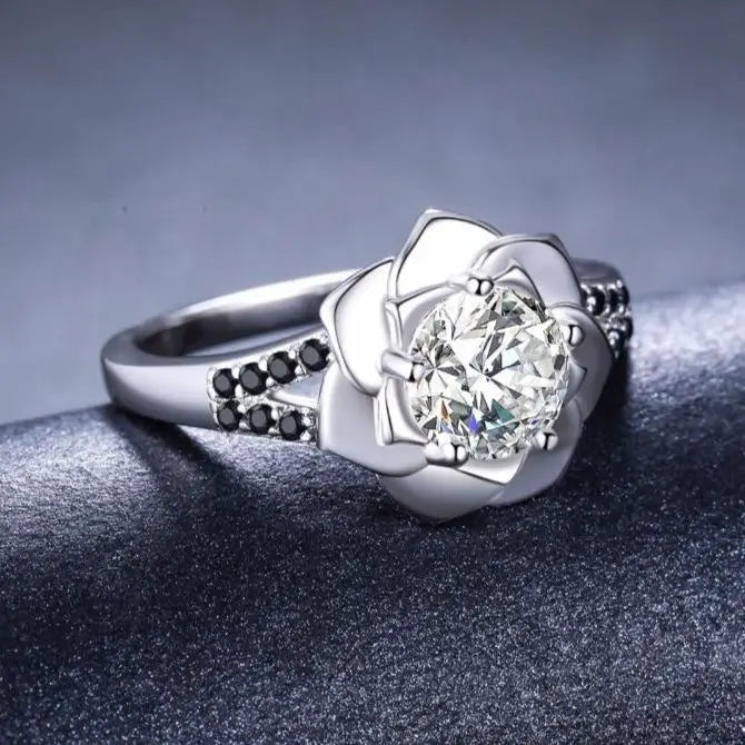 Bague Fleur Rose de Luxe | Dame Fleur