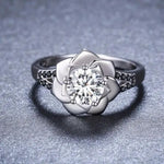 Bague Fleur Rose de Luxe - Vignette | Dame Fleur