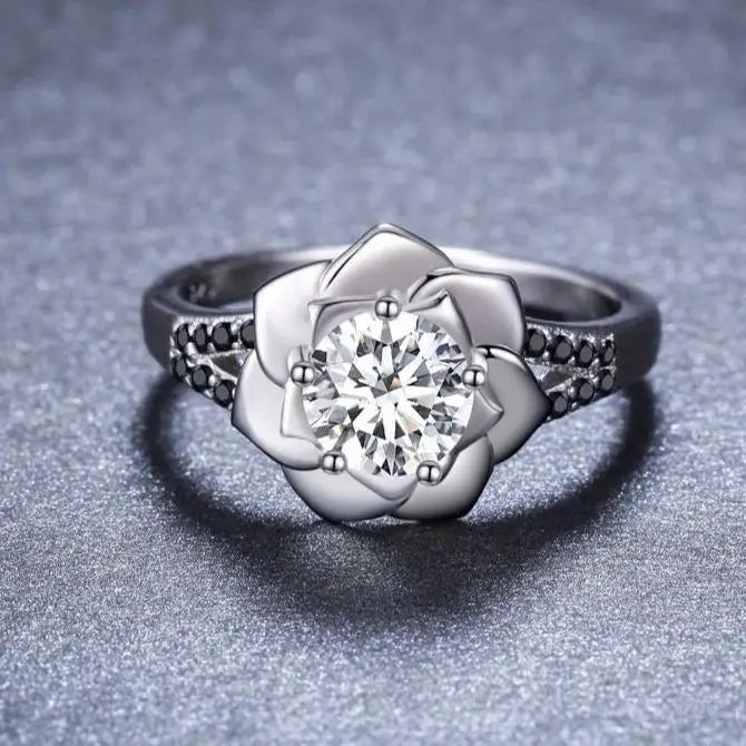 Bague Fleur Rose de Luxe | Dame Fleur