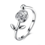 Bague Fleur Rose Femme - Vignette | Dame Fleur