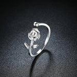 Bague Fleur Rose Femme - Vignette | Dame Fleur