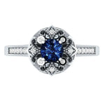 Bague Fleur Saphir - Vignette | Dame Fleur