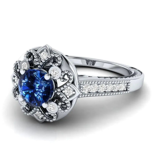 Bague Fleur Saphir | Dame Fleur