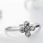 Bague Fleur Trèfle Diamant - Vignette | Dame Fleur