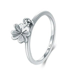 Bague Fleur Trèfle en Argent - Vignette | Dame Fleur