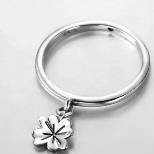 Bague Fleur Trèfle en Argent | Dame Fleur