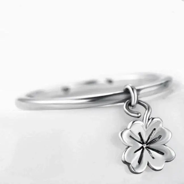 Bague Fleur Trèfle en Argent | Dame Fleur