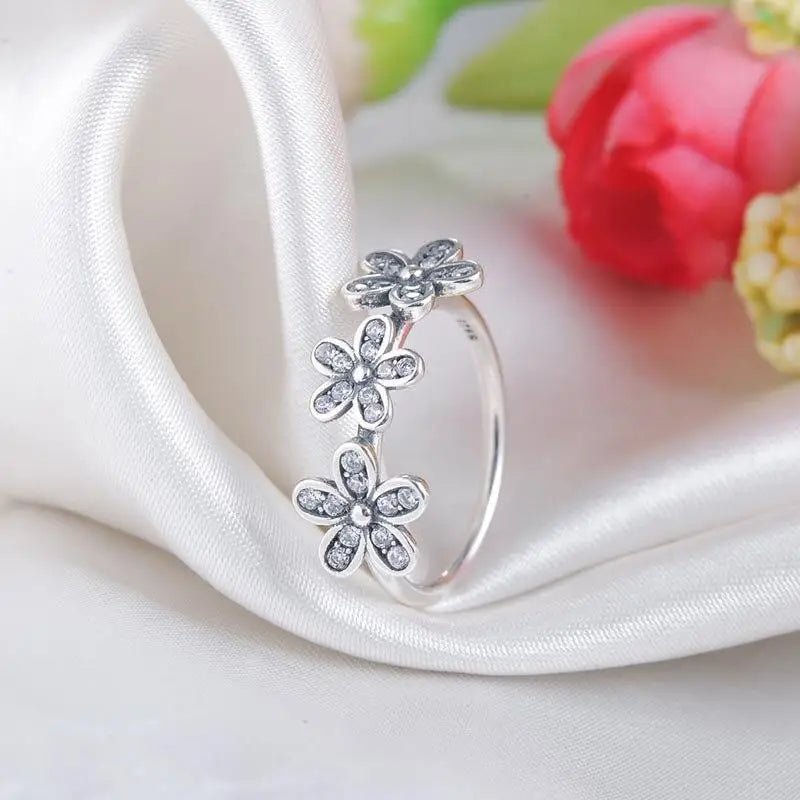 Bague Fleur Triple Fleurs | Dame Fleur