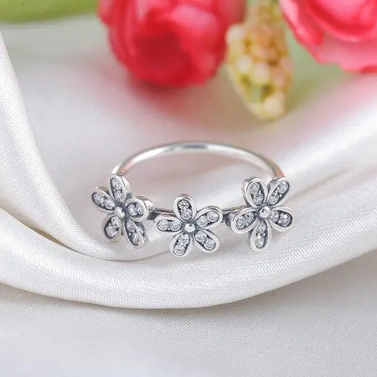 Bague Fleur Triple Fleurs | Dame Fleur