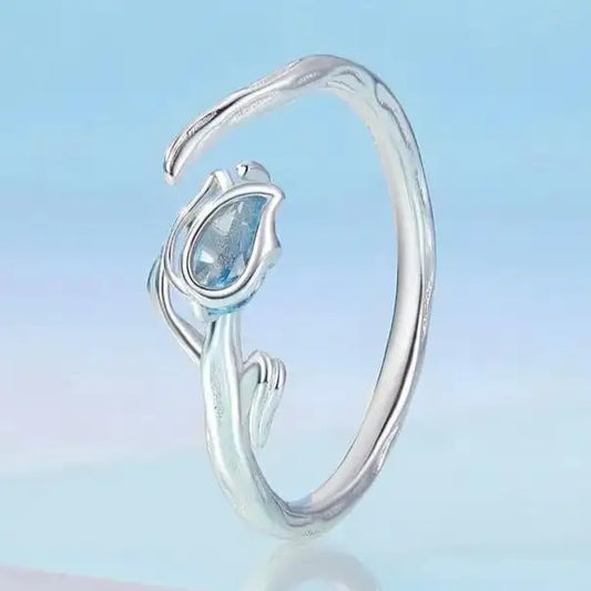 Bague Fleur Tulipe (Argent) | Dame Fleur