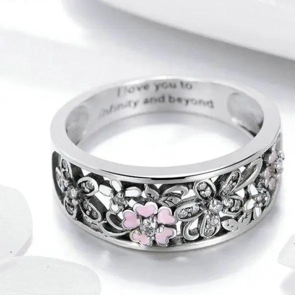 Bague Fleurie en Argent | Dame Fleur