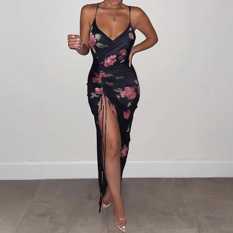 Belle Robe Soirée Fleurie | Dame Fleur