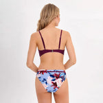 Bikini Fleuri Bordeaux - Vignette | Dame Fleur