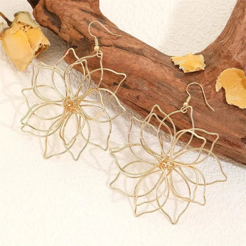 Boucles d’Oreilles en Forme de Fleur | Dame Fleur