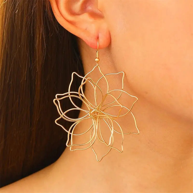 Boucles d’Oreilles en Forme de Fleur | Dame Fleur