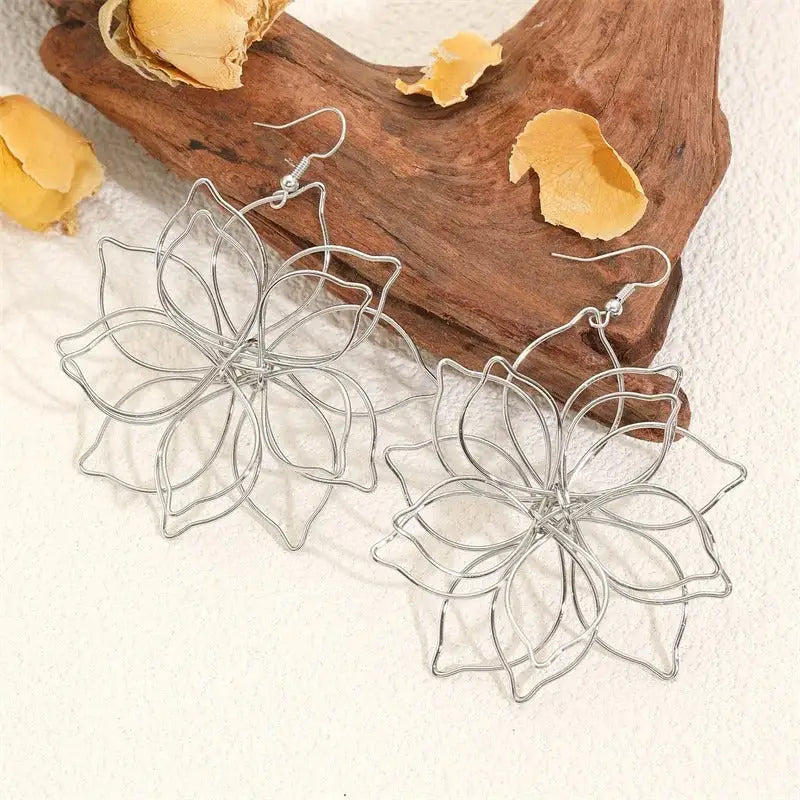 Boucles d’Oreilles en Forme de Fleur | Dame Fleur
