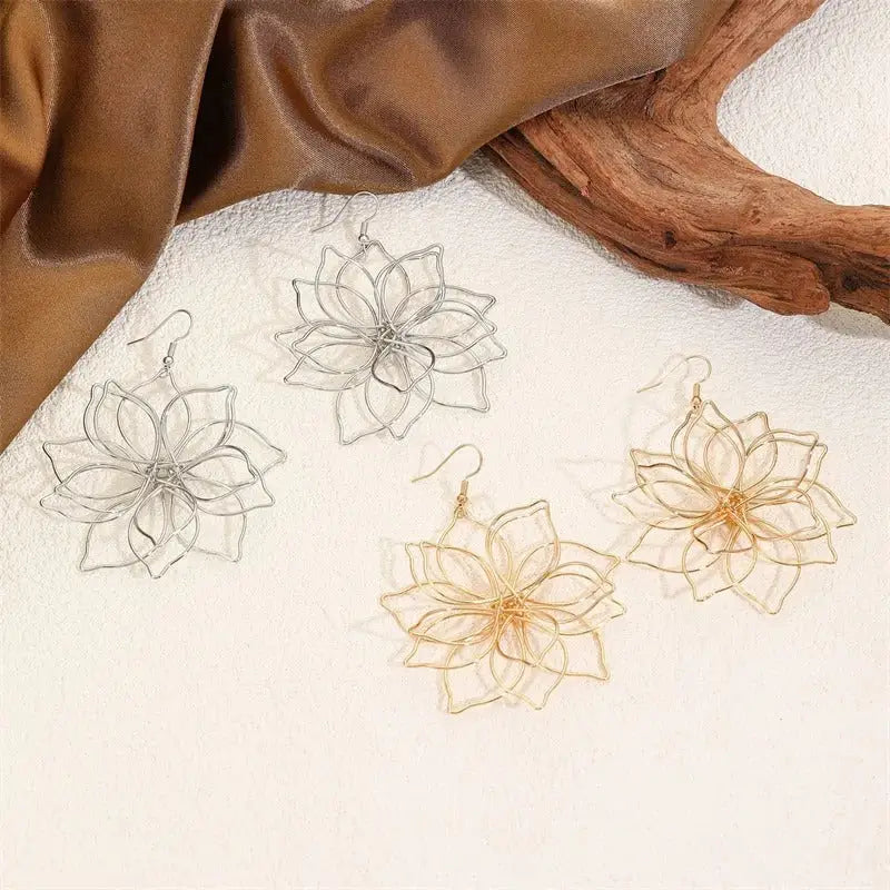 Boucles d’Oreilles en Forme de Fleur | Dame Fleur