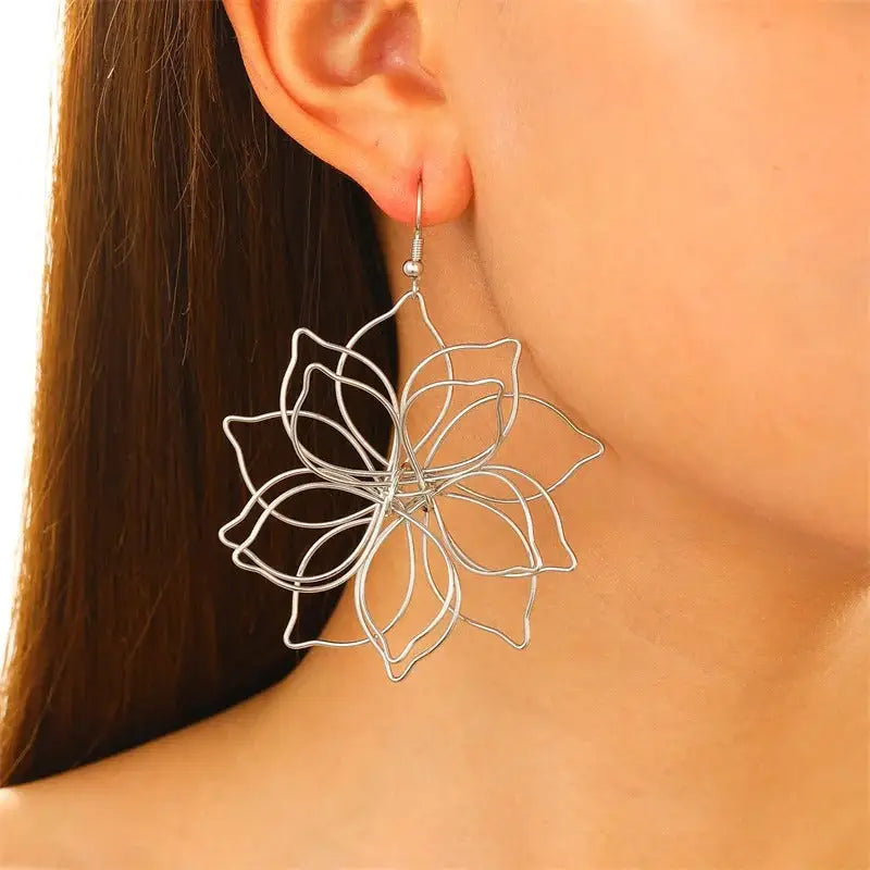 Boucles d’Oreilles en Forme de Fleur | Dame Fleur