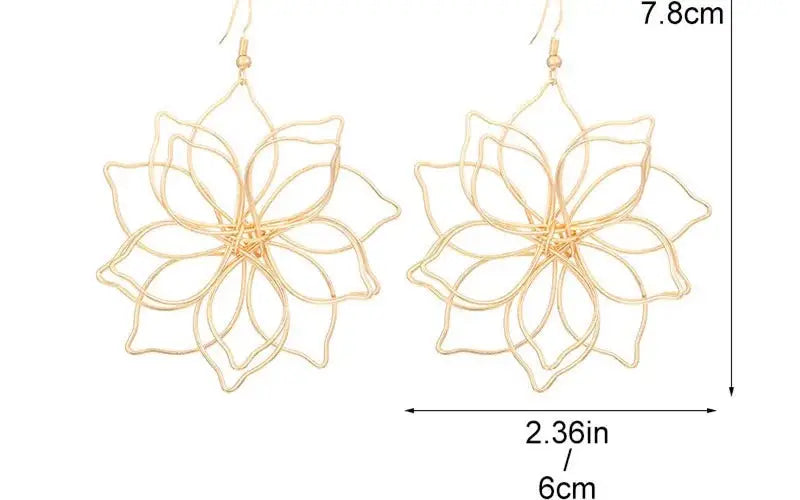 Boucles d’Oreilles en Forme de Fleur | Dame Fleur