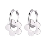 Boucles d'Oreilles Fleur en Acier Inoxydable - Vignette | Dame Fleur