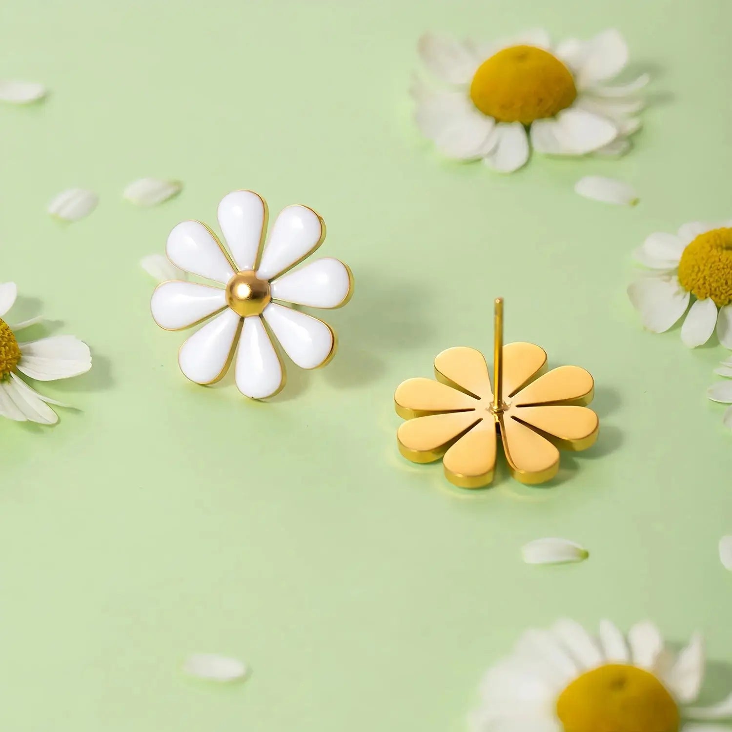 Boucles d’Oreilles Marguerite pour Femmes | Dame Fleur