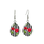 Boucles d’Oreilles Pendantes Fleur de Coquelicot - Vignette | Dame Fleur