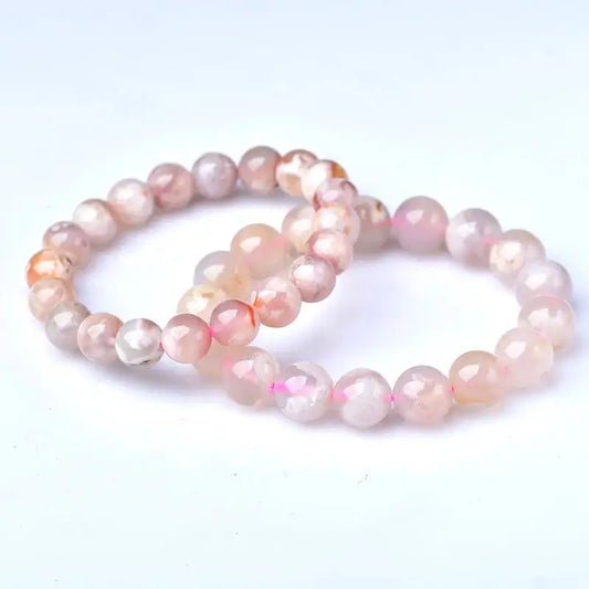 Bracelet Agate Fleur de Cerisier | Dame Fleur