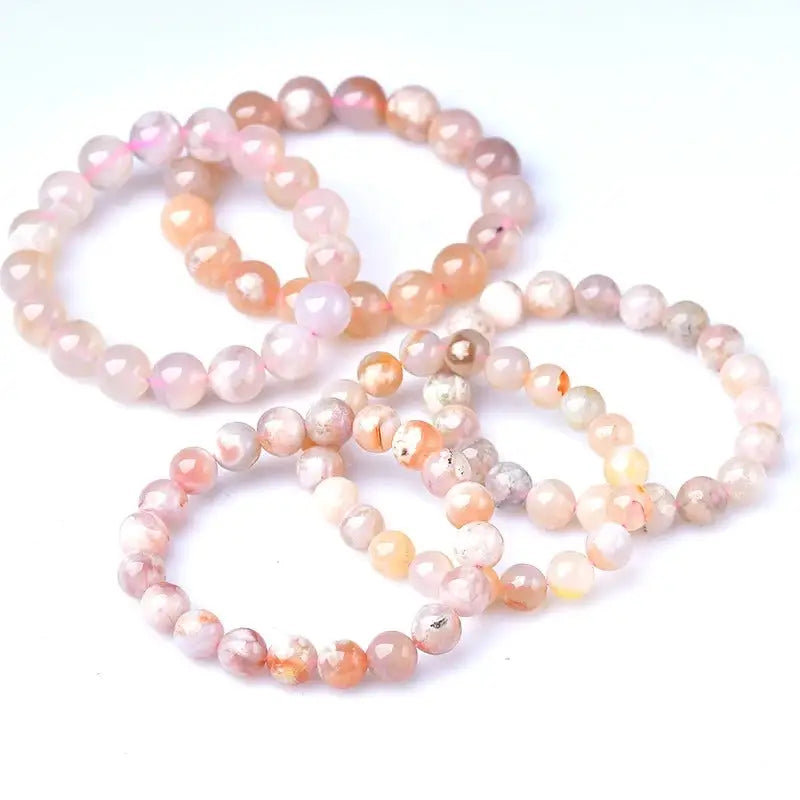 Bracelet Agate Fleur de Cerisier | Dame Fleur