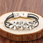 Bracelet Cuir Fleur - Vignette | Dame Fleur