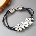 Bracelet Cuir Fleur - Vignette | Dame Fleur