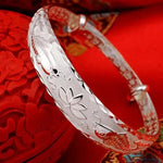 Bracelet Fleur de Lotus Argent - Vignette | Dame Fleur