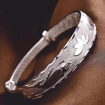 Bracelet Fleur de Lotus Argent - Vignette | Dame Fleur