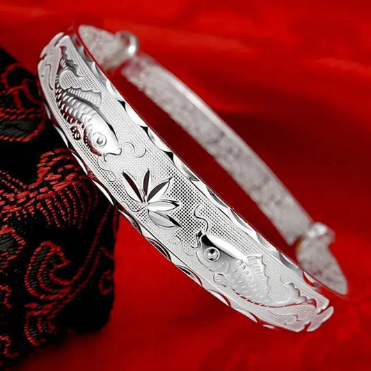 Bracelet Fleur de Lotus Argent | Dame Fleur