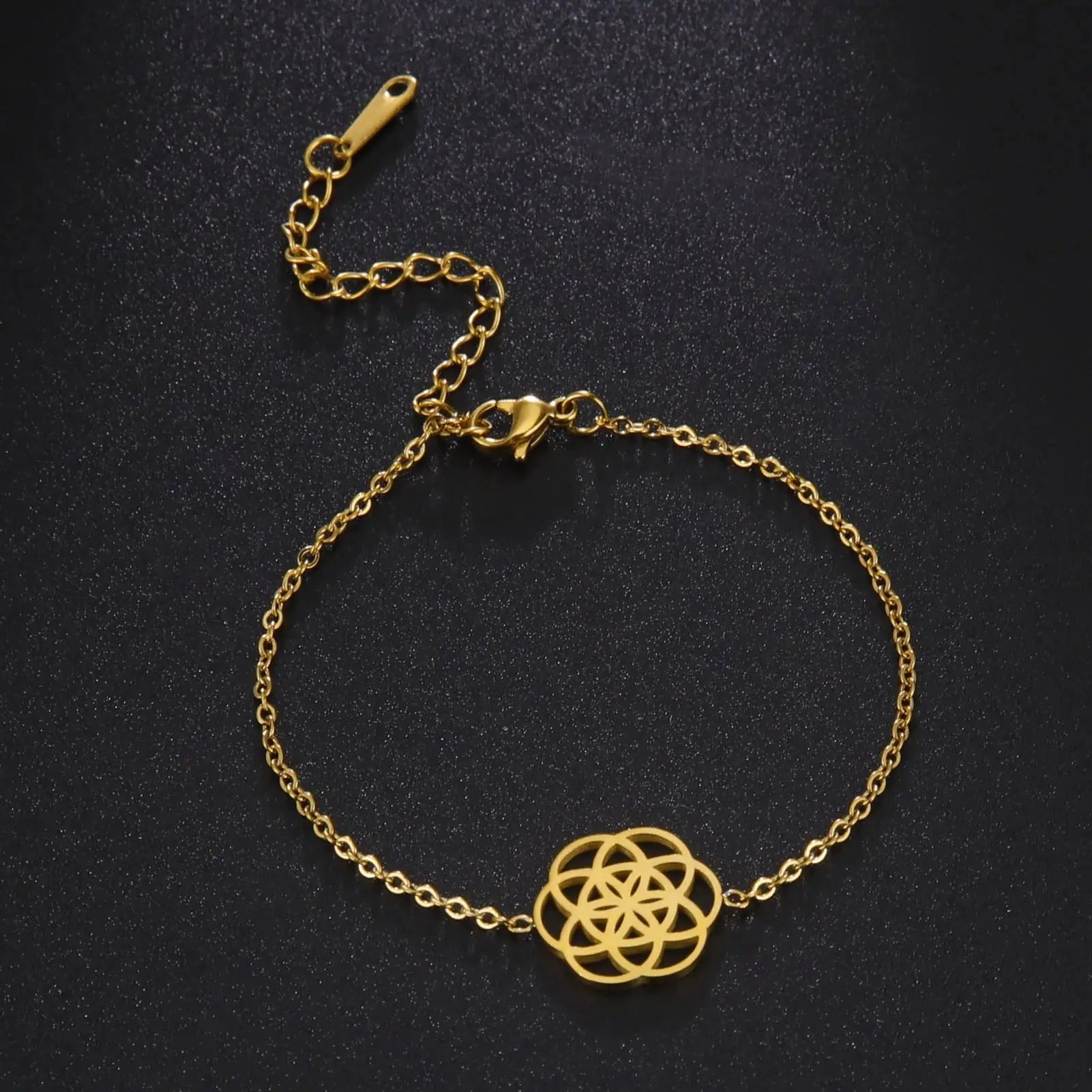 Bracelet Fleur de Vie Or | Dame Fleur