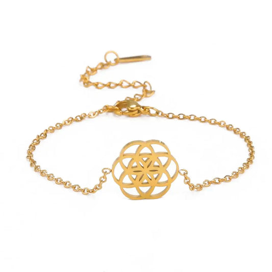 Bracelet Fleur de Vie Or | Dame Fleur