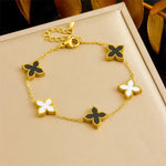 Bracelet Fleur Noir - Vignette | Dame Fleur