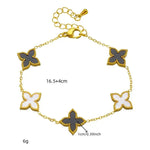 Bracelet Fleur Noir - Vignette | Dame Fleur