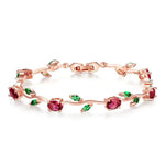 Bracelet Fleur Rose - Vignette | Dame Fleur