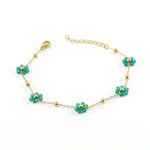 Bracelet Fleur Verte - Vignette | Dame Fleur