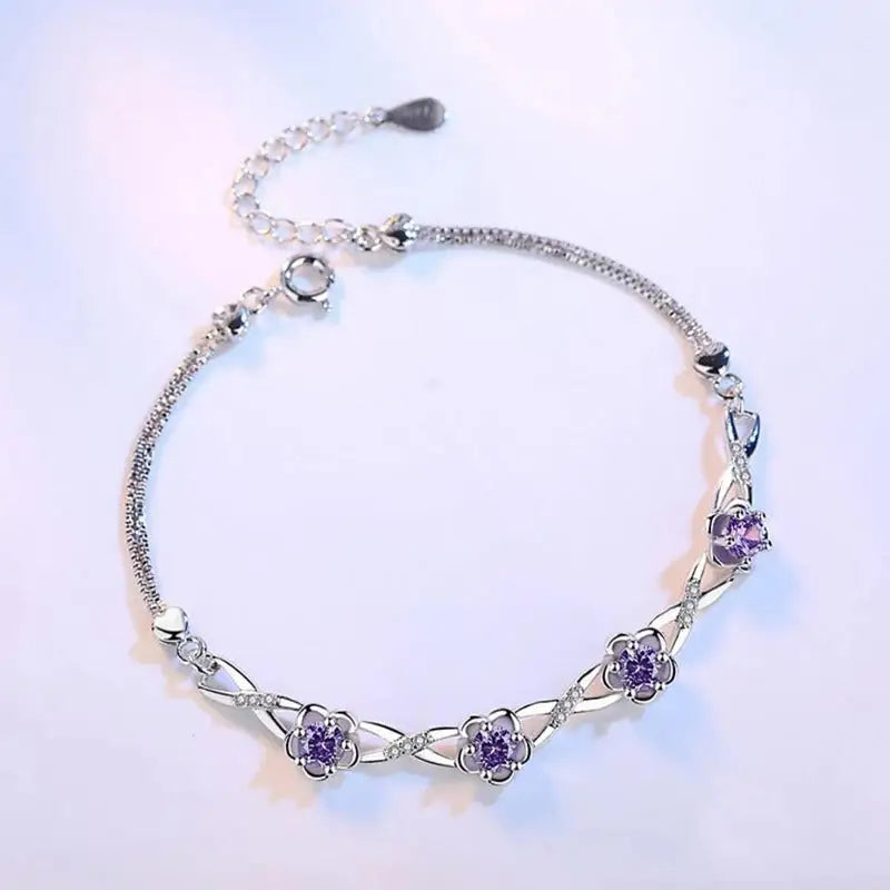 Bracelet Fleur Violette | Dame Fleur