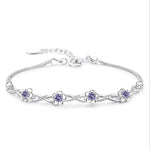 Bracelet Fleur Violette - Vignette | Dame Fleur