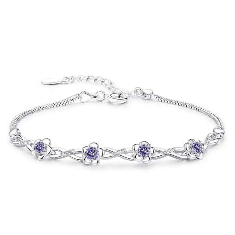 Bracelet Fleur Violette | Dame Fleur