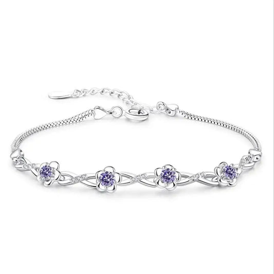 Bracelet Fleur Violette | Dame Fleur