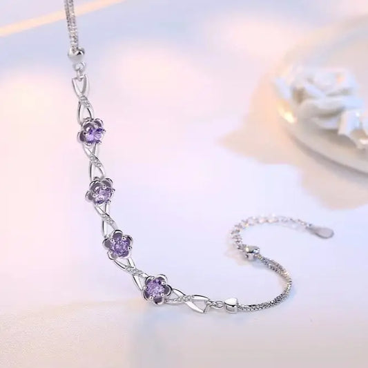 Bracelet Fleur Violette | Dame Fleur