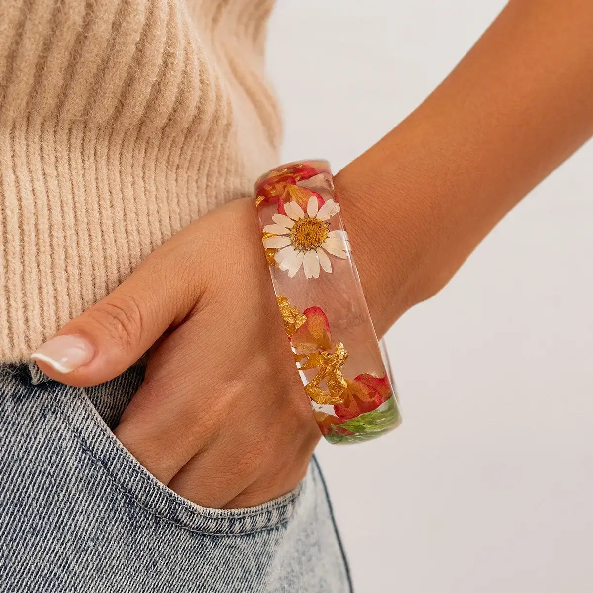Bracelet Fleurs Séchées | Dame Fleur