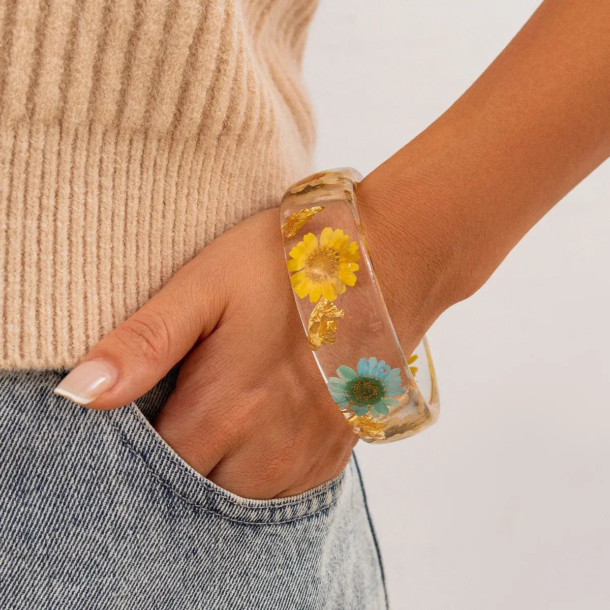 Bracelet Fleurs Séchées | Dame Fleur