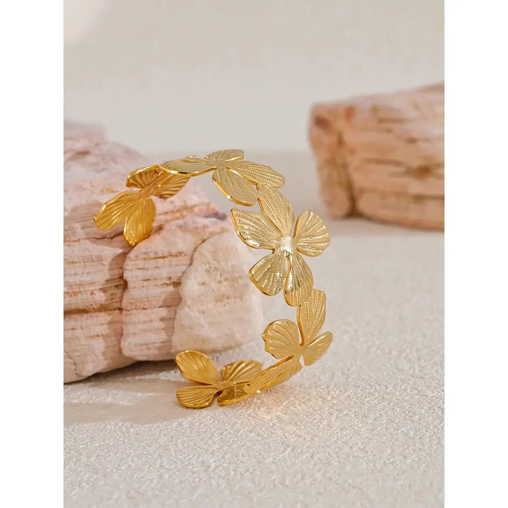 Bracelet Manchette Fleur | Dame Fleur