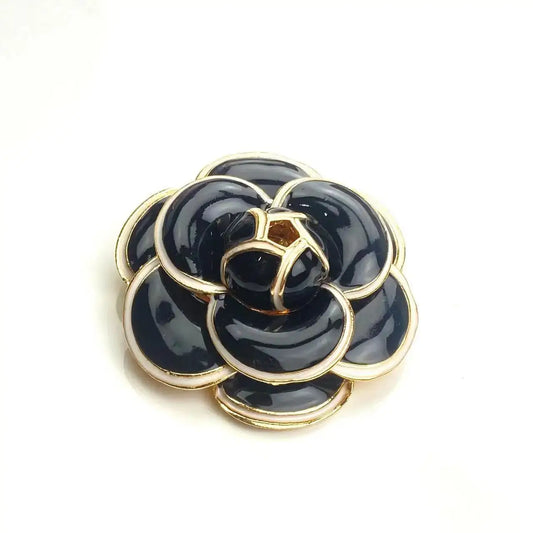 Broche Fleur Noire | Dame Fleur