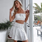 Ensemble Jupe Fleurie Courte - Vignette | Dame Fleur